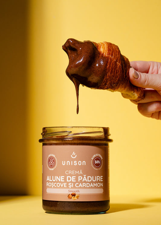 Crema de alune de padure cu roscove fara zahar 300g