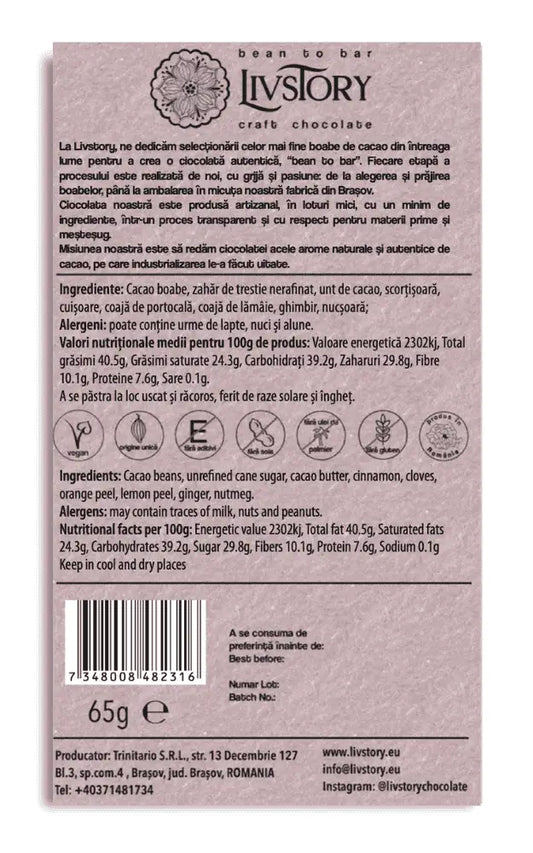 Ciocolată Neagră bean to bar Glühwein – cu condimente de vin fiert