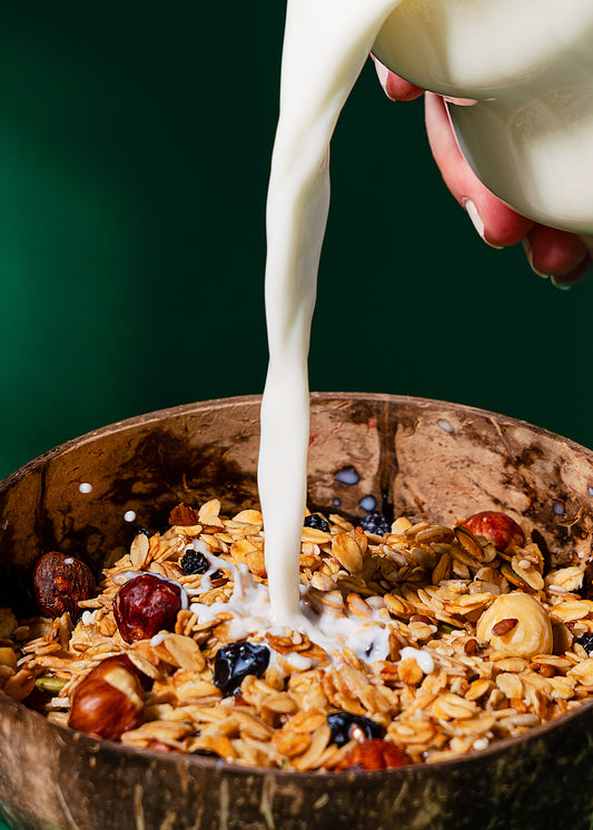 Granola cu alune de padure si coacaze negre fara zahar 450g