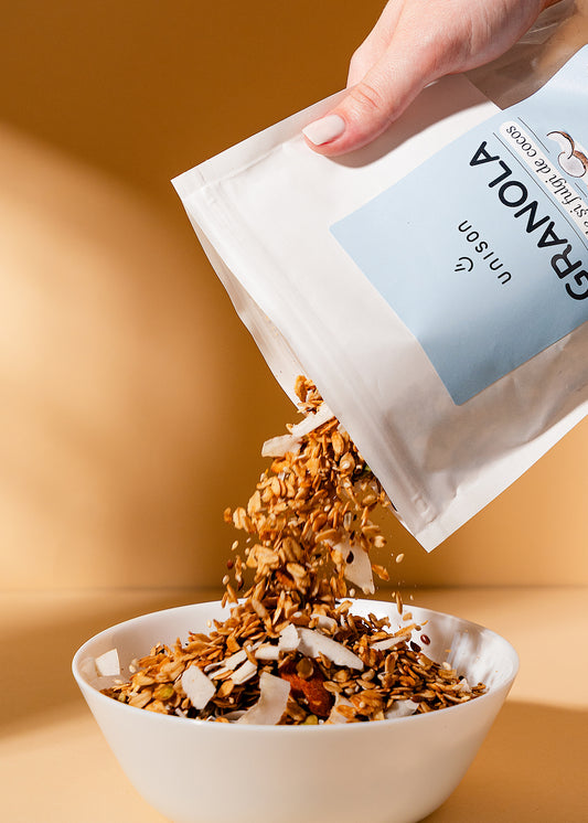 Granola cu migdale si fulgi de cocos fara zahar 450g